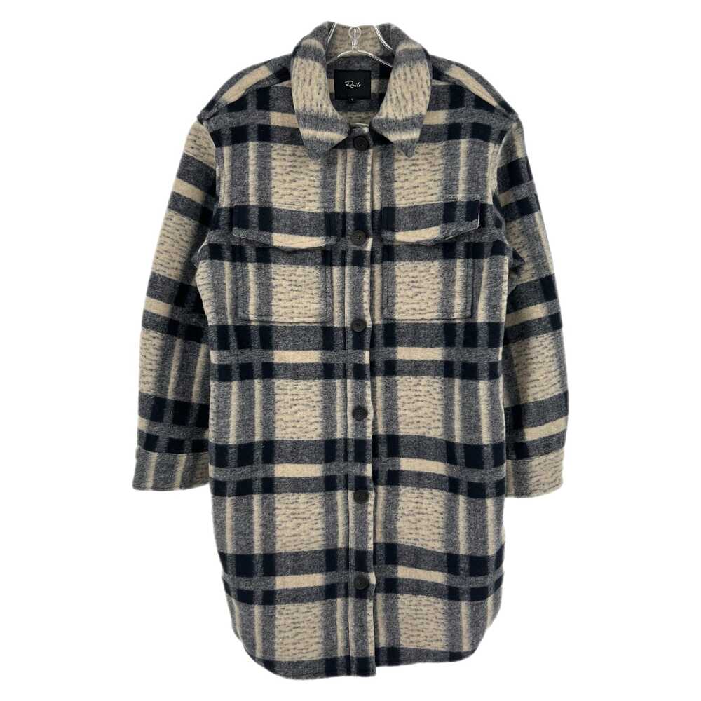 Rails Tan Black Plaid Button-Up Teddy Jacket | Size L
